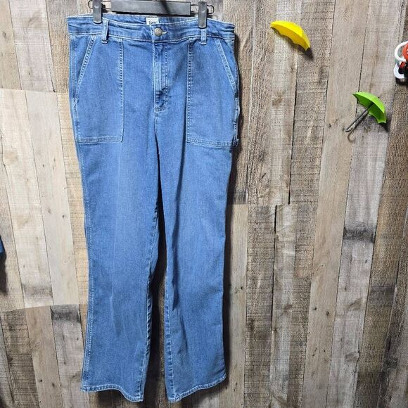 Lee Workwear Blue Carpenter Straight Leg Jeans - Picture 1 of 4